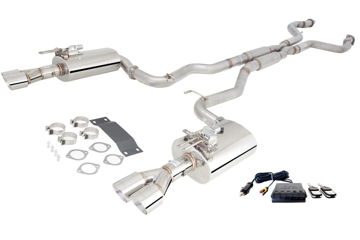 XForce | Twin 3" Varex Valved Cat-Back Exhaust | Holden VE VF Commodore V8 2006–2017 | E4-VF73SED-VMKCBS