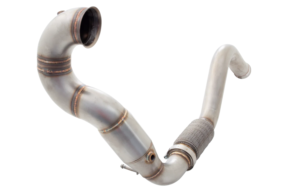Xforce | 4" Downpipe & High Flow Cat Kit | Mercedes Benz A45 AMG W176 2013–2018 | ESA45KITB