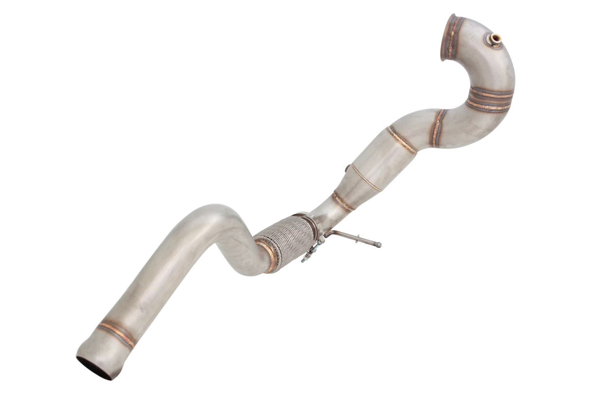 Xforce | 4" Downpipe & High Flow Cat Kit | Mercedes Benz A45 AMG W176 2013–2018 | ESA45KITB