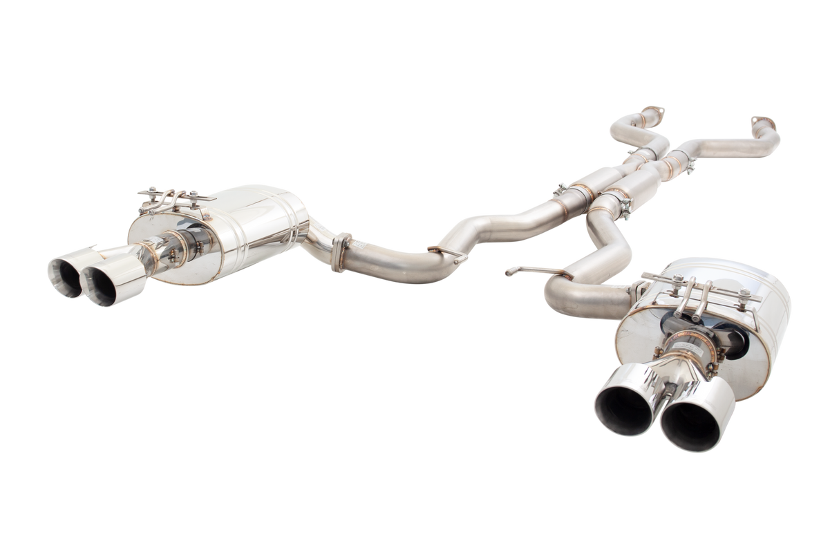 XFORCE - HOLDEN, CALAIS, CLUBSPORT, COMMODORE V8 E1 (2006-2008), VE V8 SEDAN/WAGON 2006-2013, VF V8 SEDAN/WAGON 2013-2017 , 2.5" Inch Stainless Steel Catback Exhaust System With Varex Muffler