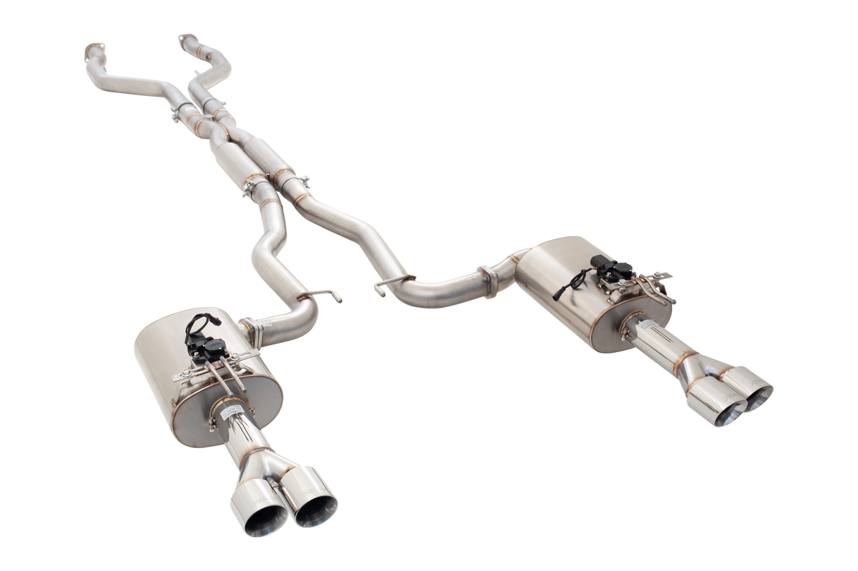 Xforce | Twin 2.5" Varex Valved Cat Back Exhaust | Holden VE VF Commodore V8 Ute 2007–2017 | ES-VF72UTE-VMKCBS
