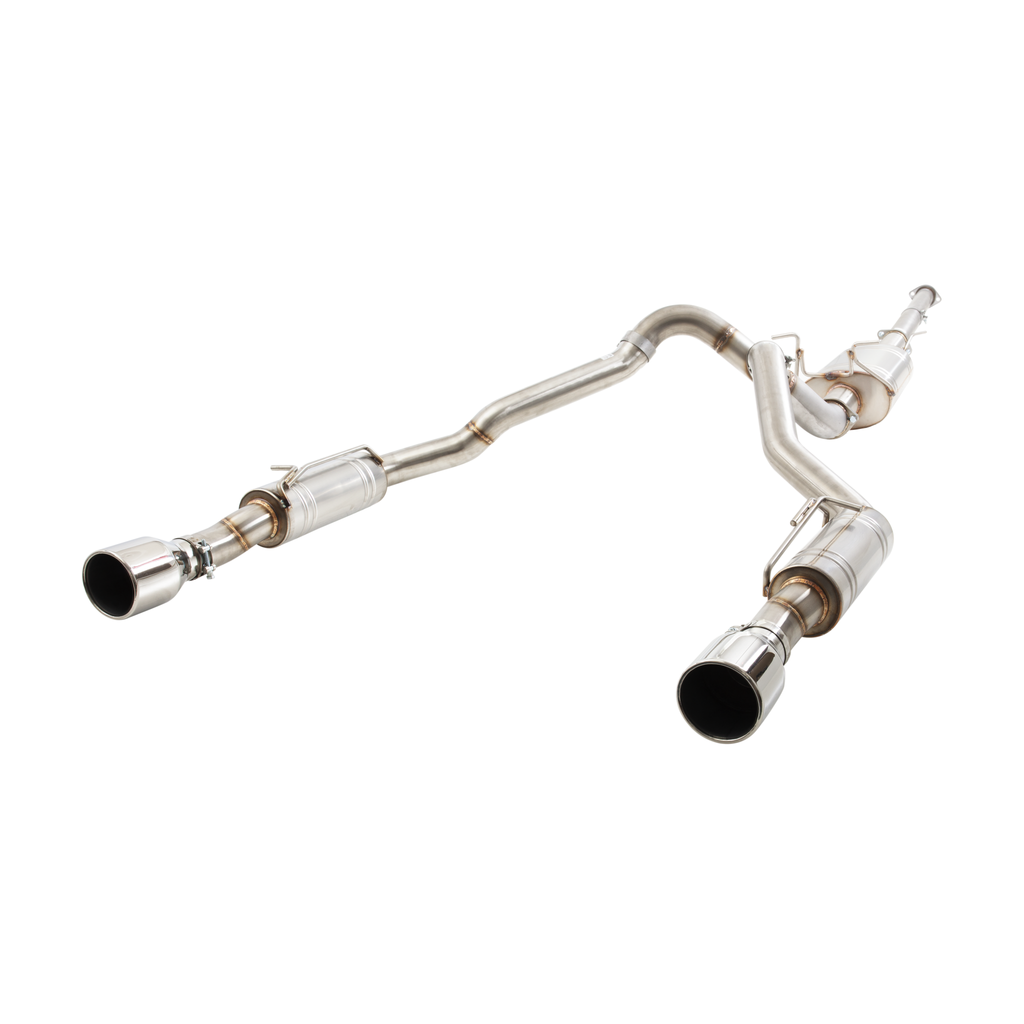 XForce | 3.5" to Twin 3" Cat-Back Exhaust | RAM 1500 DT 5.7L Hemi 2018+ | 304 Stainless | ESDR19CS