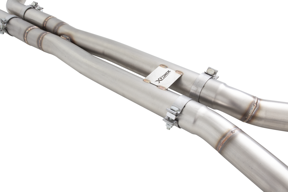 Xforce | Twin 3" Straight Pipe Cat Back | Holden Commodore VE VF V8 Sedan 2006–2017 | ESVF74SEDCS