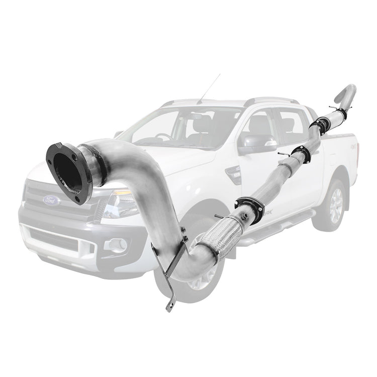 ESA | 3.5" Turbo Back Stainless Exhaust | Ford Ranger PX 3.2L 11-16 | FD340-RPSS
