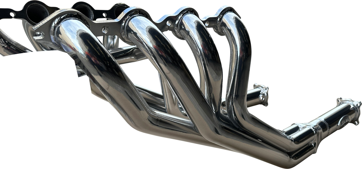 Manta | 1 7/8″ 4-1 Extractors with 3″ Outlets HPC Coated Silver | Holden Commodore VT VZ 5.7L 6.0L V8 1997–2007