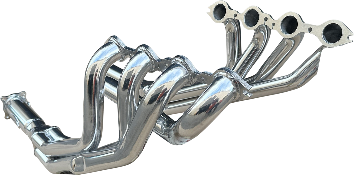 Manta | 1 7/8″ 4-1 Extractors with 3″ Outlets HPC Coated Silver | Holden Commodore VT VZ 5.7L 6.0L V8 1997–2007
