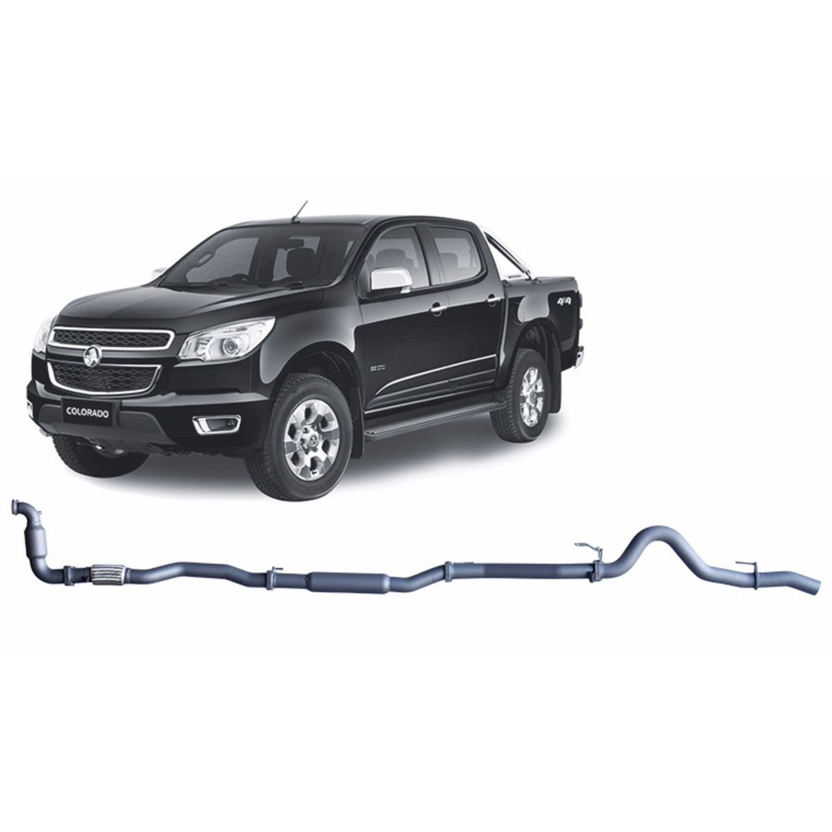 Redback Performance - Holden Colorado RG 2.8L (06/2012 - 08/2016) Exhaust "Cat & Pipe"