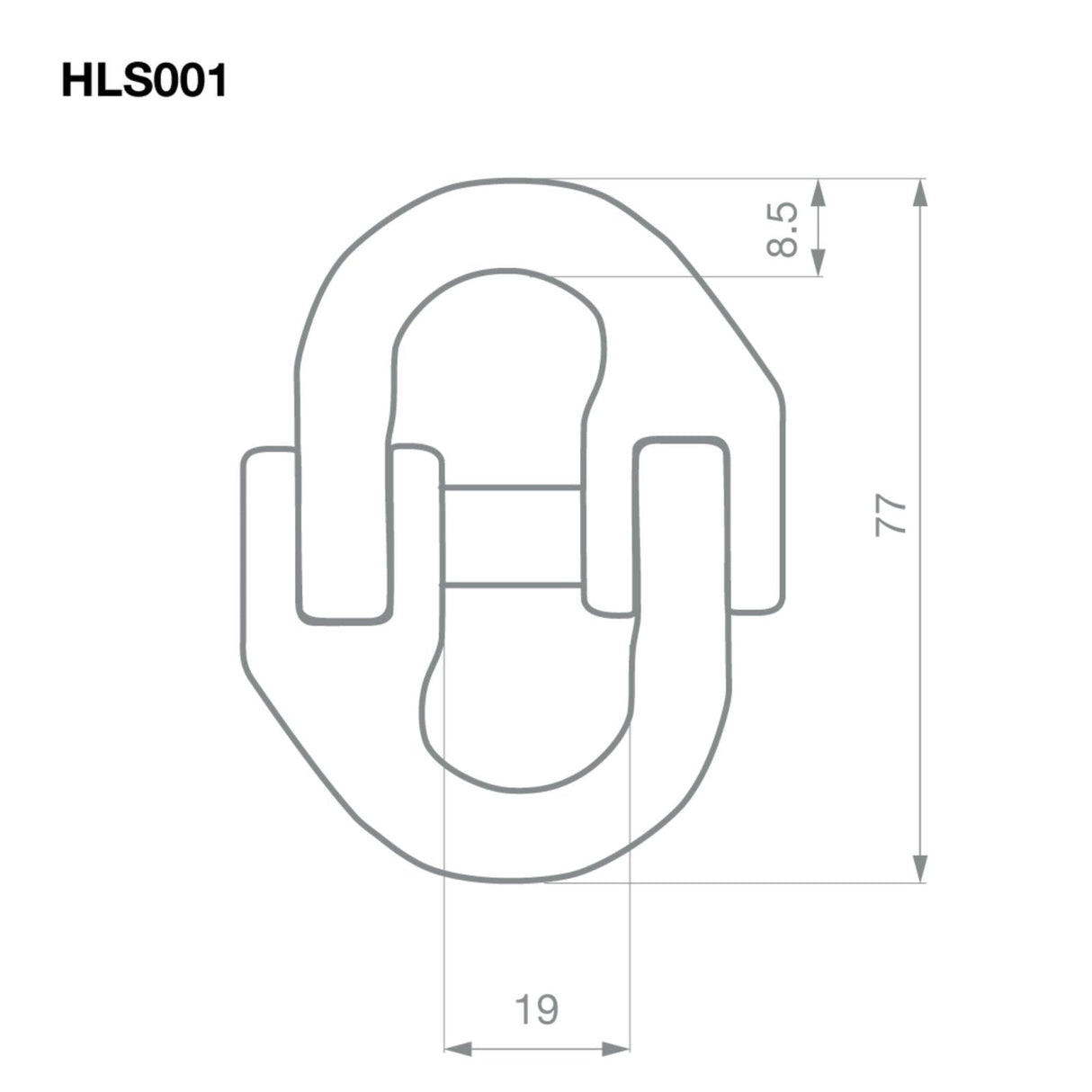 TAG - Hammer Lock Chain Connector Kit (Pair) - 8mm, 2T Rated