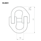 TAG - Hammer Lock Chain Connector Kit (Pair) - 8mm, 2T Rated