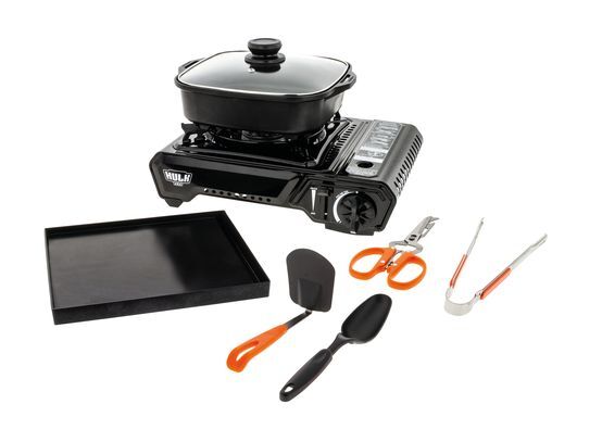 Hulk 4X4 - PORTABLE GAS STOVE MEGA KIT INC POT, LID, TOOLS & CASE