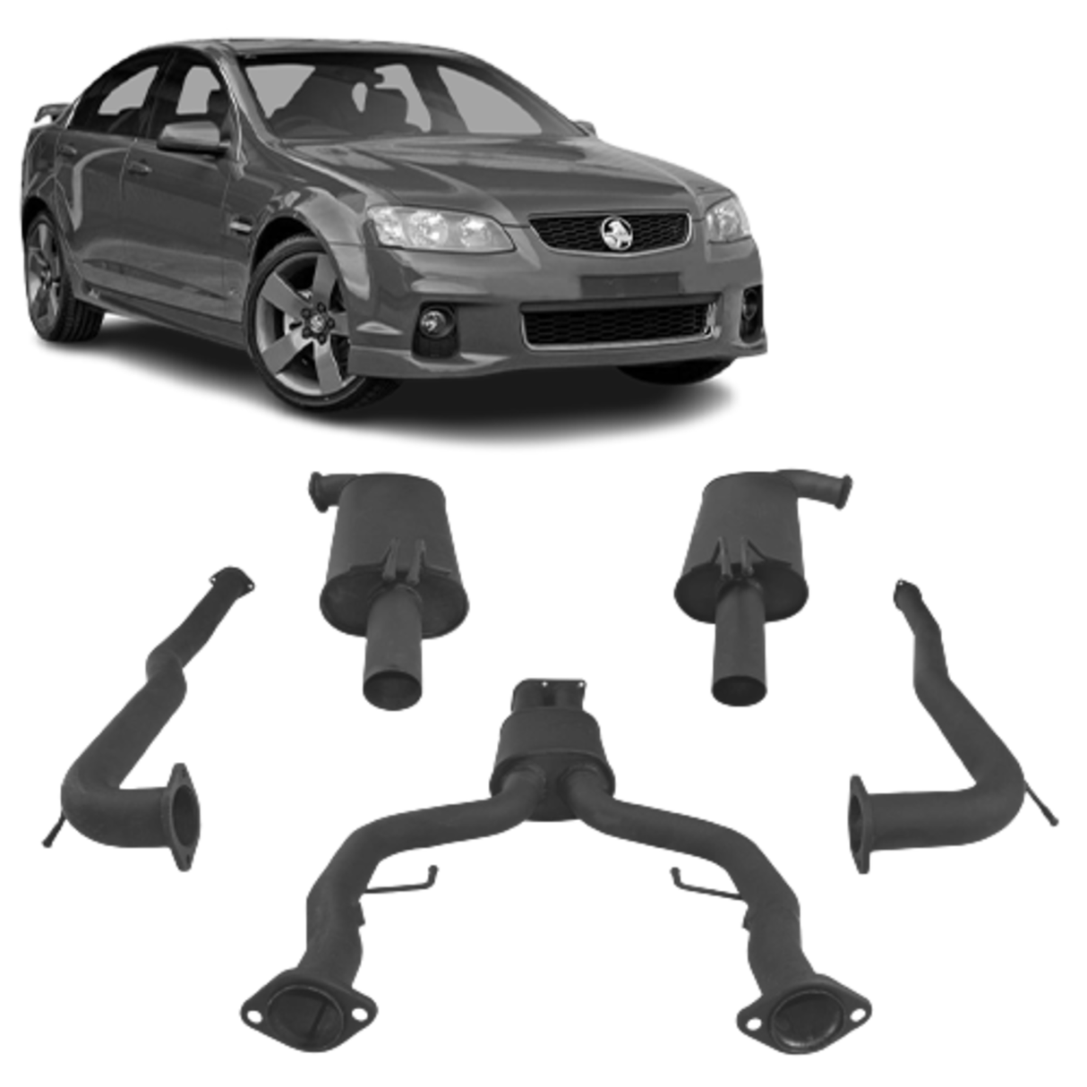 REDBACK - Holden Commodore VE/VF (2006 - 2017) Sedan and Wagon 3" Dual Exhaust