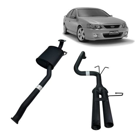 REDBACK - Ford Falcon BA/BF (2002 - 2008) Sedan 2.5" Catback Exhaust with Centre Muffler & Dual 2.5" Rear