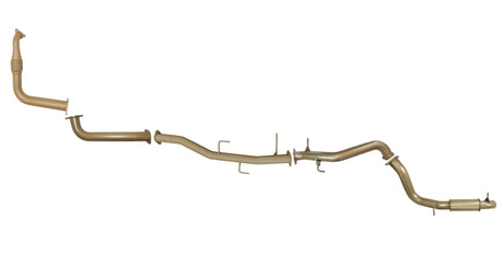 Pacemaker King Brown | Single 3" Turbo Back Exhaust with Resonator | Mitsubishi Pajero NX 3.2L TD 2014-2016 | KB9025-XXXR