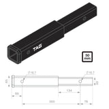TAG | Hitch Extender 356mm Long | 50mm Square Hitch Bike Rack Use Only | L4H01