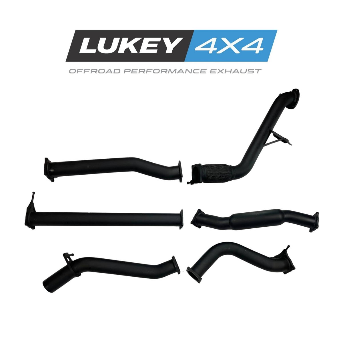 Lukey 4x4 3" Turbo Back Exhaust System with Hotdog for Ford Ranger PX / PX2 / PX3 2011-2022 / Mazda BT-50 UP / UR 2011-2020 - LKY-FRD-PX-HD