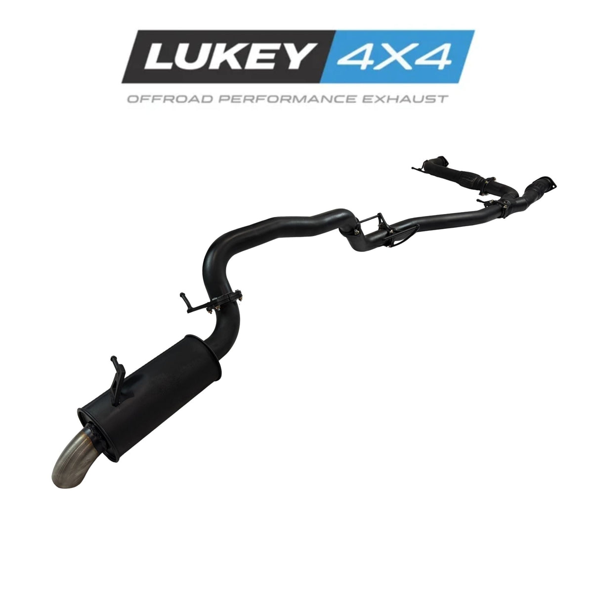 Lukey 4x4 3" Cat Back Exhaust System with Rear Muffler for Nissan Patrol Y62 2013-on - LKY-NP-62-RM