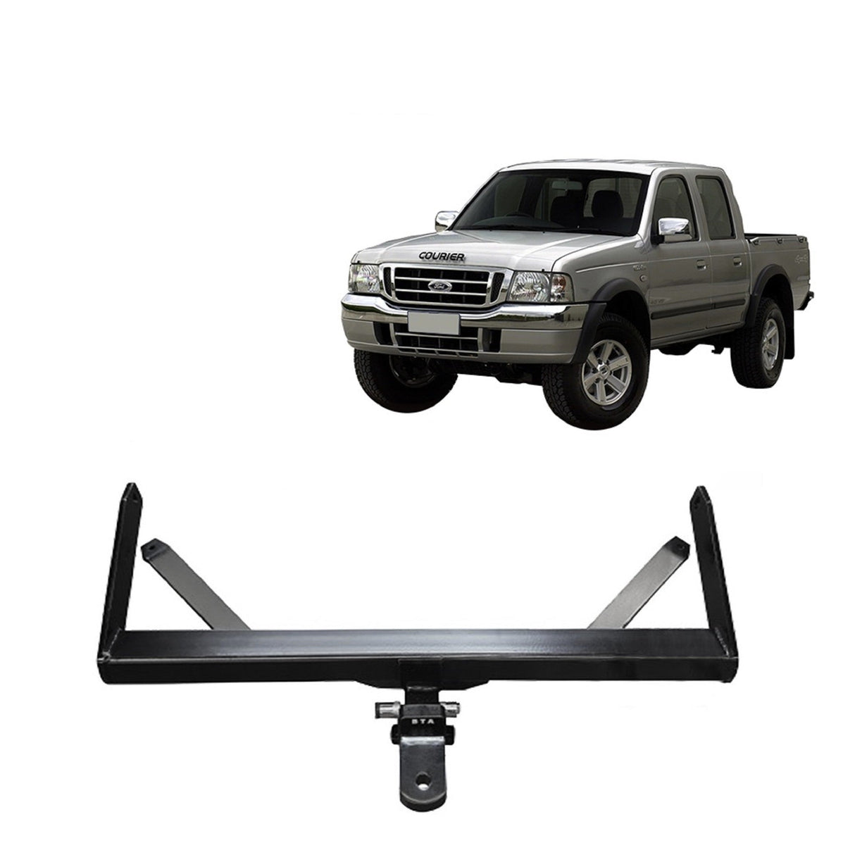 BTA | Heavy Duty Towbar | Ford Ranger Courier / Mazda BT50 Bravo 1985–2011 | Capacity up to 3000kg | MAZ01H