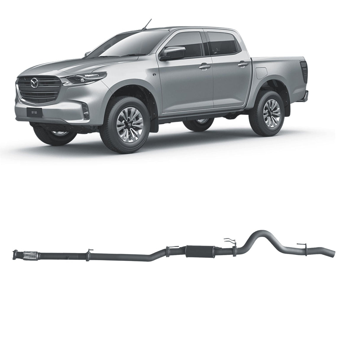 Redback Extreme Duty - Mazda BT-50 (2020 - On) Performance Exhaust System