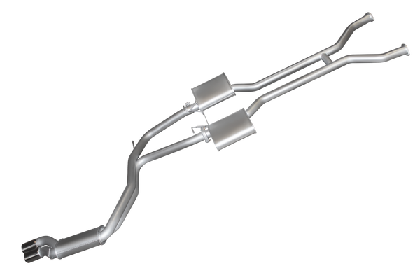 Manta 2.5in Dual Aluminised Cat Back Exhaust – Ford Falcon AU 5.0L V8 IRS (1998-2002) | MKFD0064