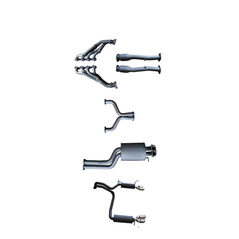 Manta - Ford Falcon BF BOSS 5.4L GT, GT-P V8 Sedan (2005-2008) - Full System - 1 3/4" Extractors + Cats with 2.5" Dual Cat Back - Dual Exit - Muffler/Muffler