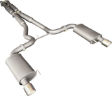 Manta - Ford Mustang Coupe FM S550 5.0L V8 Fastback (2015 - 2017) - Cat Back - 3" Dual Exhaust - with Centre Hotdogs and Rear Mufflers + Twin Tips