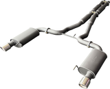 Manta - Ford Mustang Coupe FM S550 5.0L V8 Fastback (2015 - 2017) - Cat Back - 3" Dual Exhaust - with Centre Hotdogs and Rear Mufflers + Twin Tips