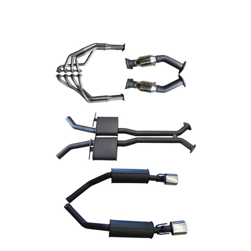 Manta - Holden Commodore Ute (2000-2007) VU, VY, VZ 5.7L & 6.0L Ute 2.5in L & R With Extractors Muffler/Muffler