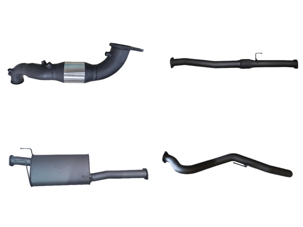 Manta 3in Single Aluminised Steel Turbo Back Exhaust System with Cat – Mazda BT-50 3.0L (2020+) | MKMA0013