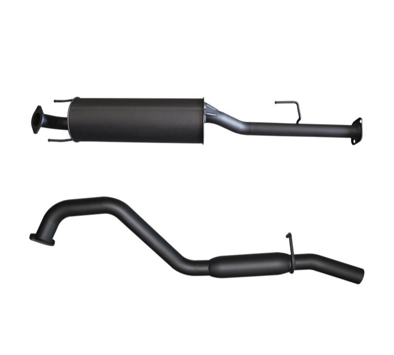 Manta - Toyota Hilux 150 4.0L V6 2.5in Cat Back Exhaust System, centre muffler, rear hotdog