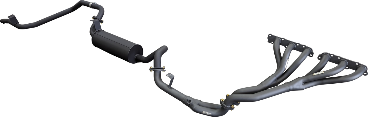 Manta - Toyota LandCruiser FZJ80 4.5L Extractors & 2.5in Full System (mandrel bend extractors)