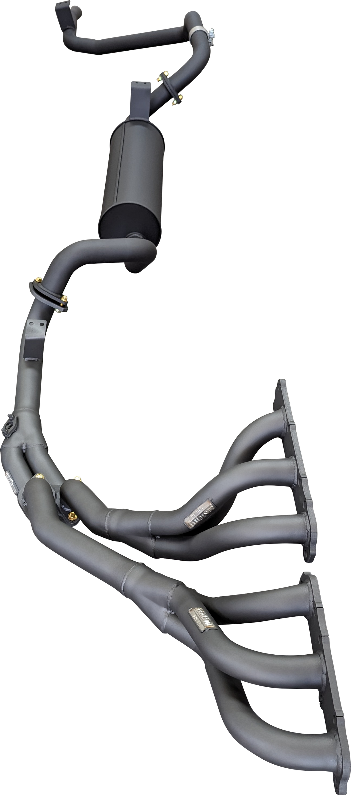 Manta - Toyota LandCruiser FZJ80 4.5L Extractors & 2.5in Full System (mandrel bend extractors)