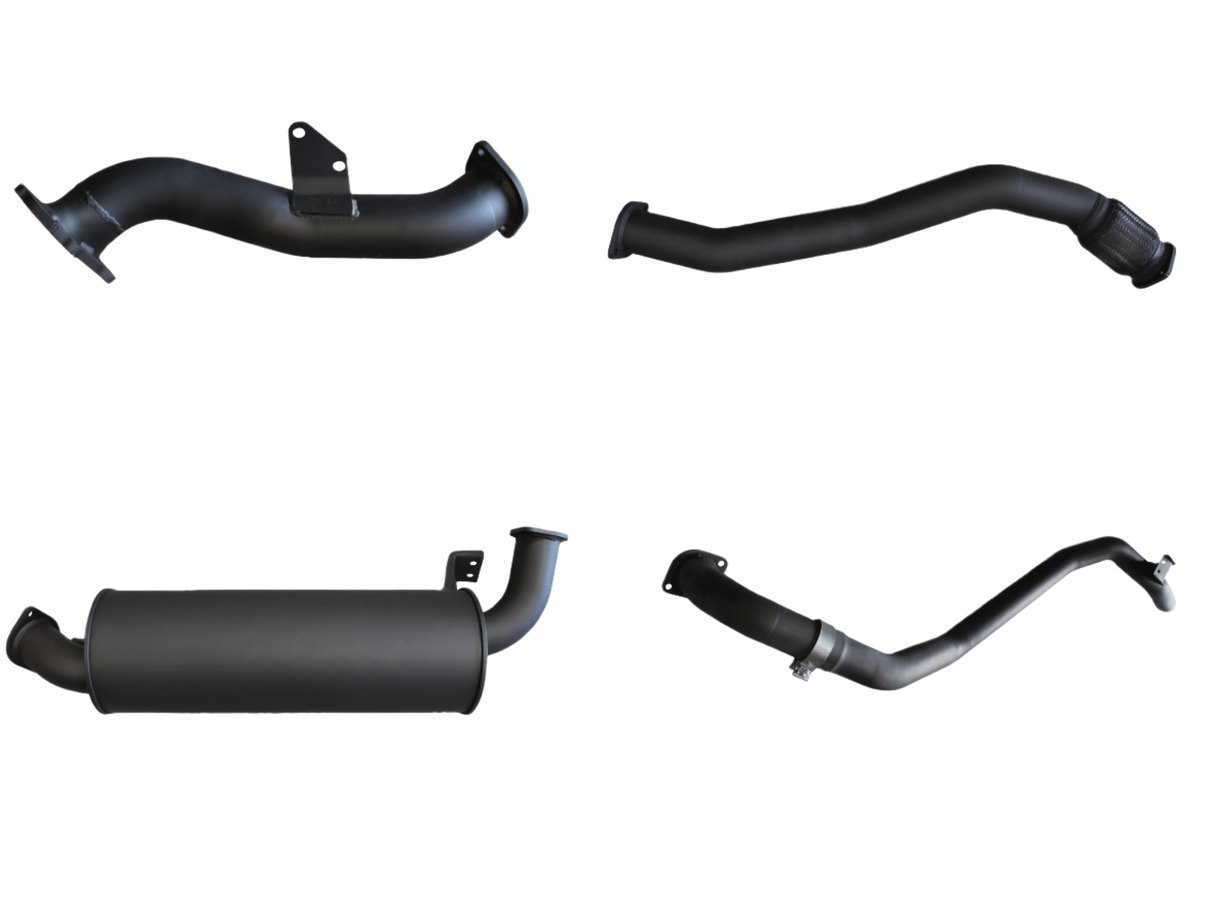 Manta - Toyota HZJ80 1HZ WAGON 3in FROM TURBO BACK Muffler With CT26 Turbo Fitted