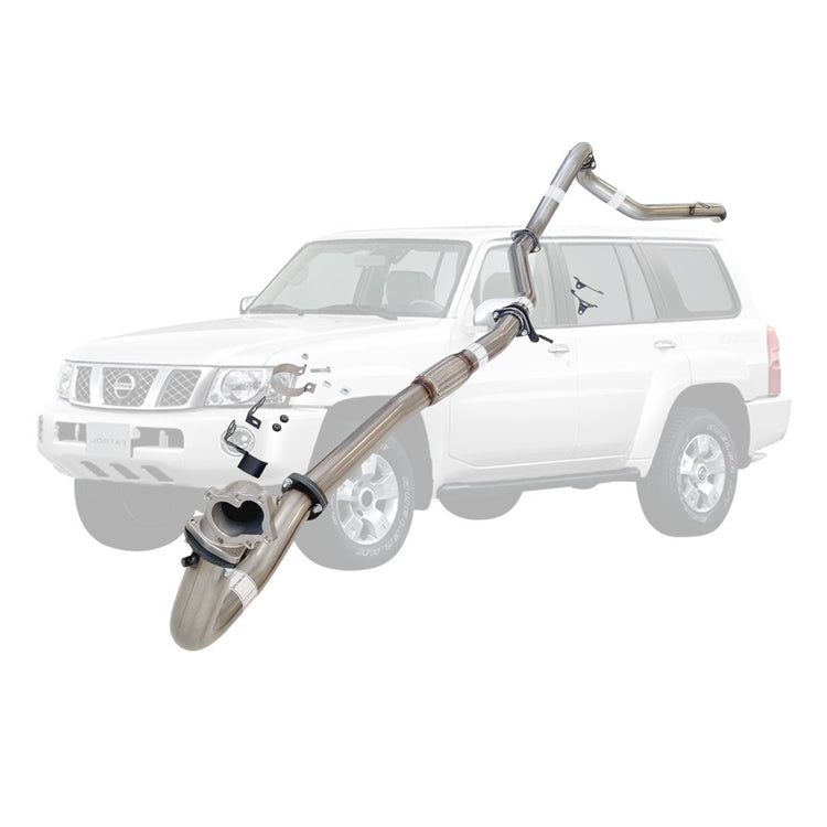 ESA | 3" Turbo Back Exhaust Cast Dump | Nissan Patrol GU Y61 TD42 Wagon