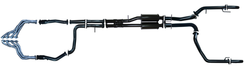 Pacemaker Twin 3" Performance Exhaust System with 4-into-1 Headers & Rear Resonators for Chevrolet Silverado 1500 6.2L V8 - PP5321-54