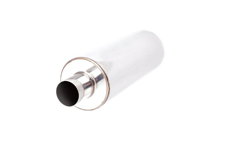 XForce | 2.5" Center Universal 6" Round Muffler | Stainless Steel 18" Body | RS6-1863