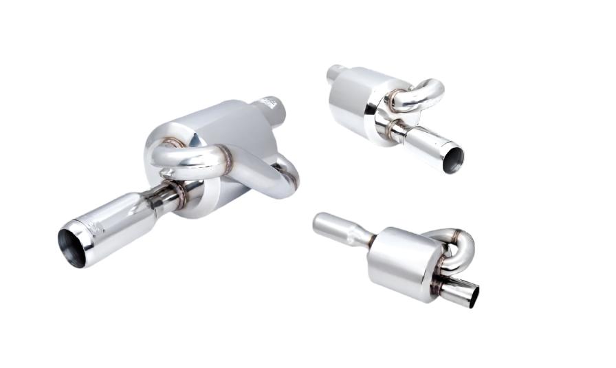 XForce | Round Twin Loop Performance Muffler | 2.5" Inlet | 9"x15" 304 Stainless Steel | S10-250