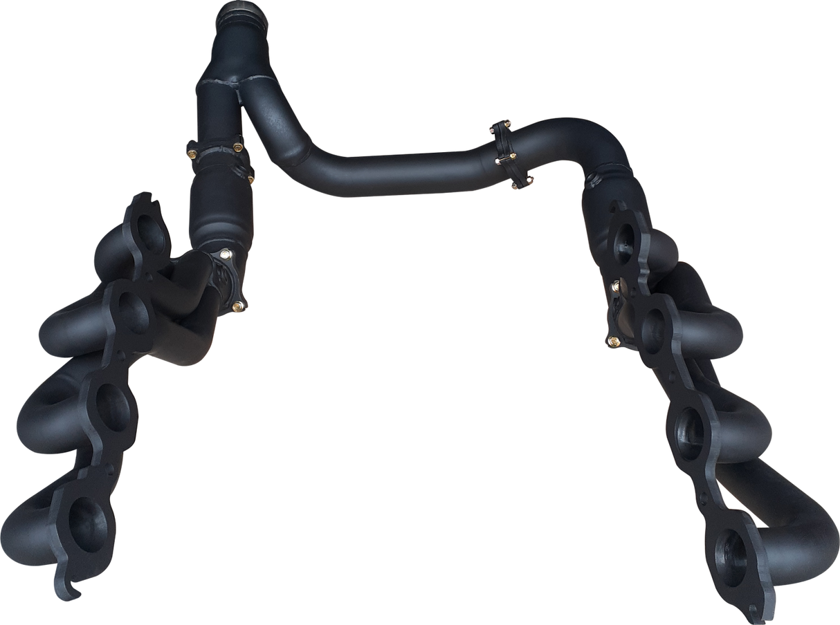 Manta - Chevrolet Silverado 1500 (2019-2024) 6.2L V8 ZR1 & ZR2 - 1 3/4" Extractors + Cats & Y-Pipe to suit Factory Cat Back System (Stainless)