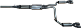 Manta - Chevrolet Silverado (2019-2024) 1500 6.2L V8 - 3" Stainless Dual Cat Back Exhaust System with Hotdogs & Muffler Centre  + Mufflers Rear with Quad Tips