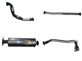 Manta - Ford Ranger Ute PX MkII, MkIII 3.2L CRD (2015-2022) - Turbo Back - 3" Stainless Single Exhaust with Cat & Muffler - Twin Tip Side Exit