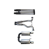 Manta - Ford Mustang Coupe FM S550 5.0L V8 Fastback (2015 - 2017) - Cat Back - 3" Stainless Dual Exhaust - with Centre Hotdogs and Rear Mufflers + Twin Tips