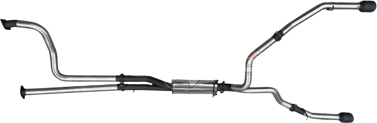 Manta - RAM TRX 6.2L V8 3in Twin Cat Back Exhaust with 5in Chrome Tips