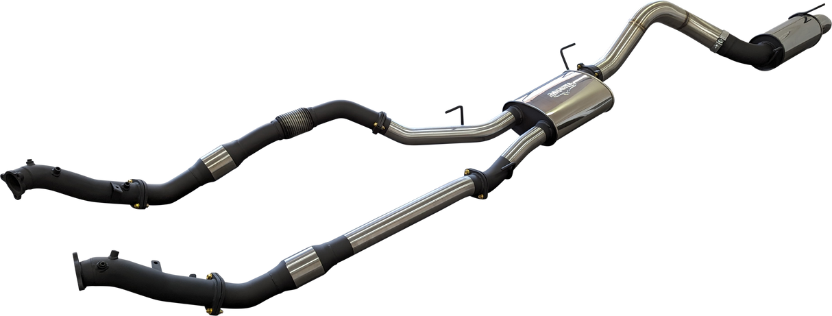 Manta - Toyota VDJ200 DPF 3in DUAL With Cat & Muffler 4in Tailpipe W/ Rear MUF