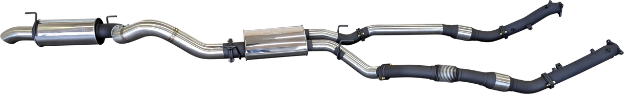 Manta - Toyota VDJ200 DPF 3in DUAL With Cat & Muffler 4in Tailpipe W/ Rear MUF