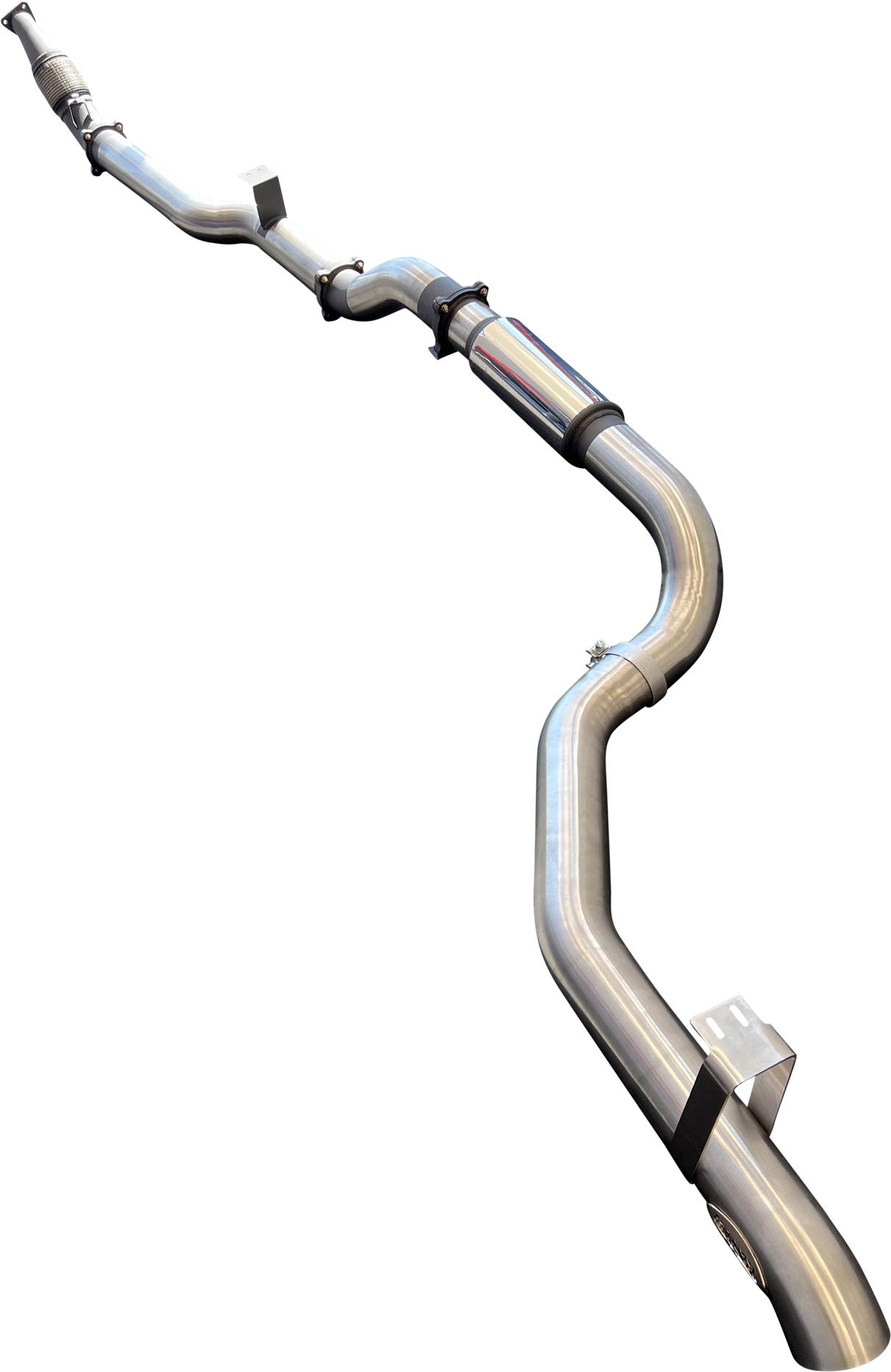 Manta - Toyota Landcruiser VDJ79 Single & Dual Cab Ute 4in Turbo Back for Superior Eng Coil Conversion without Cat with Muffler