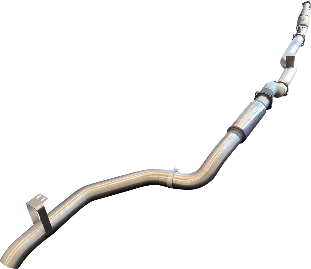 Manta - Toyota Landcruiser VDJ79 Single & Dual Cab Ute 4in Turbo Back for Superior Eng Coil Conversion without Cat with Muffler