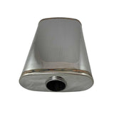 REDBACK | 304 Stainless Megaflow Sports Muffler 9"x4" Oval 14" Long 2.25" ID | STR7600-304N