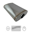 Redback - 2.5" Megaflow Muffler O/C 14"x9"x4" Oval 304 Stainless Steel