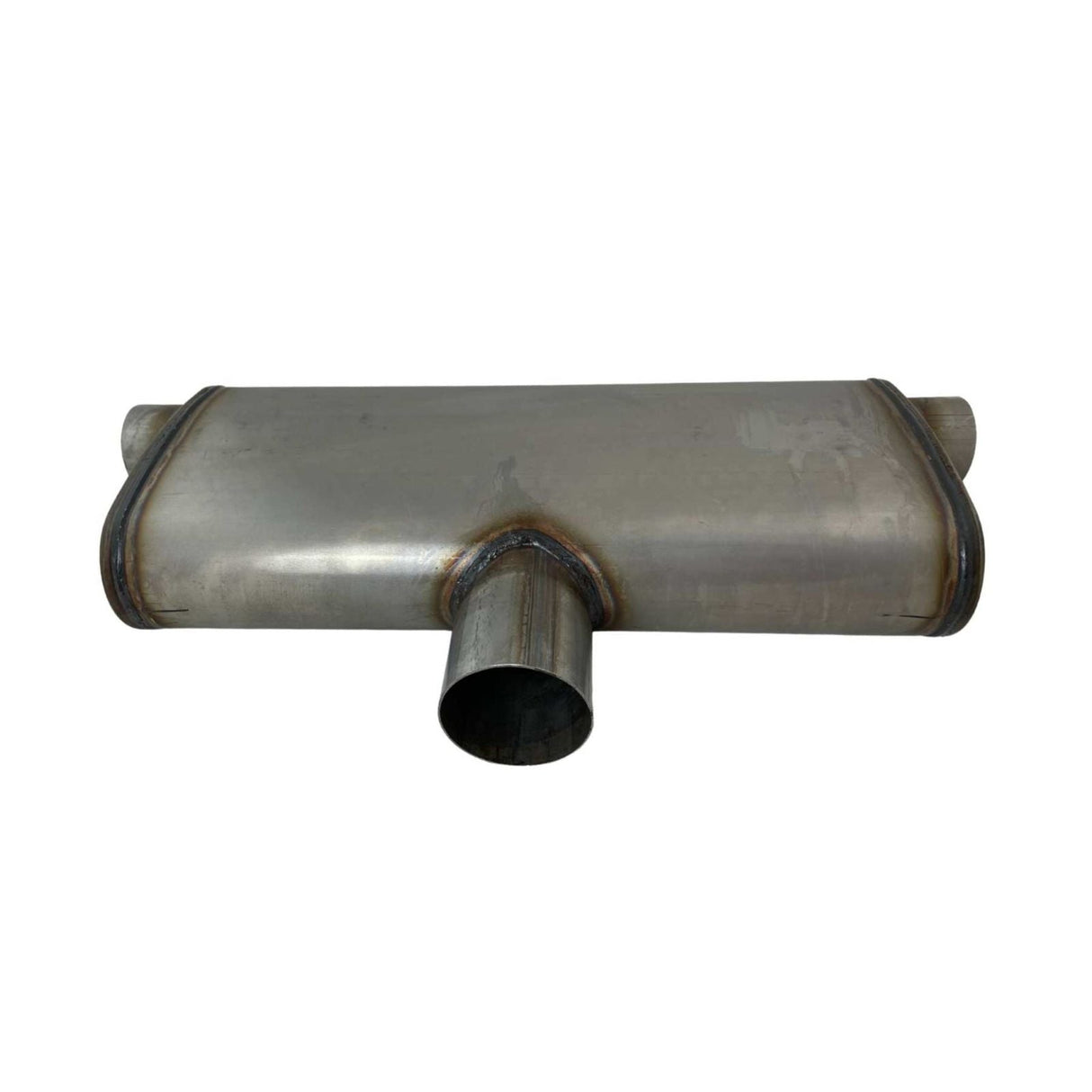 REDBACK | 3" In / Twin 2.5" Out East-West Performance Muffler 9"x4" Oval 20" Long | STR7765-409-CT20