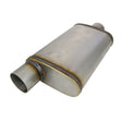 Redback - 3" Megaflow Universal Muffler Offset/Centre 14"x9"x4" Oval 409 Stainless