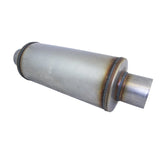REDBACK | 6" Round Megaflow Performance Muffler 409 Stainless 14" Long 3" ID | STR8216-409
